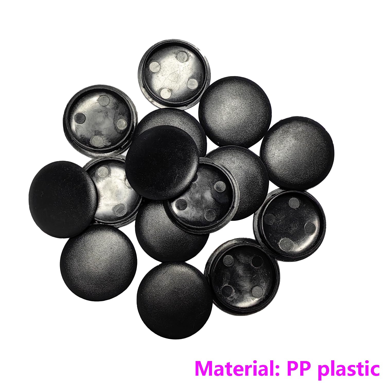 30× Schwarze Lochstopfen 6 Mm – Bündige Abdeckk Produktbild-Vorschau 4