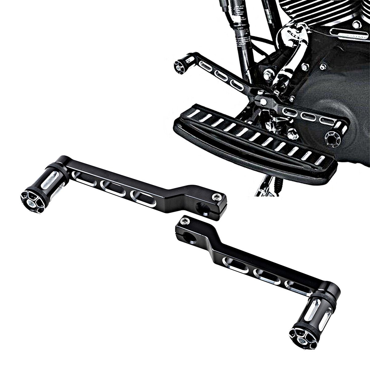 Amazon.com: Set of Black Chrome Shift Linkage Mounting Braket
