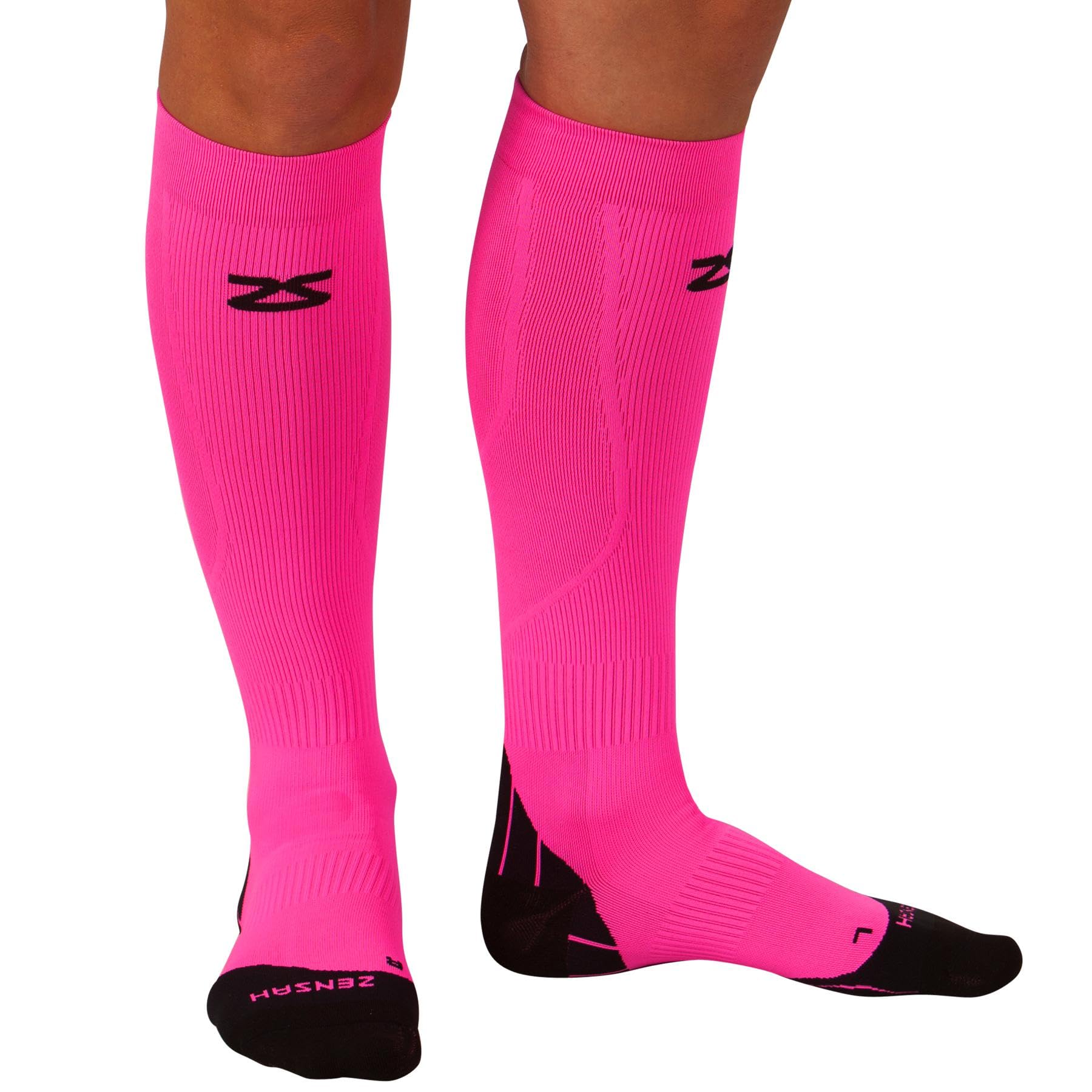 Zensah Tech+ Compression Socks - Knee High Running Socks