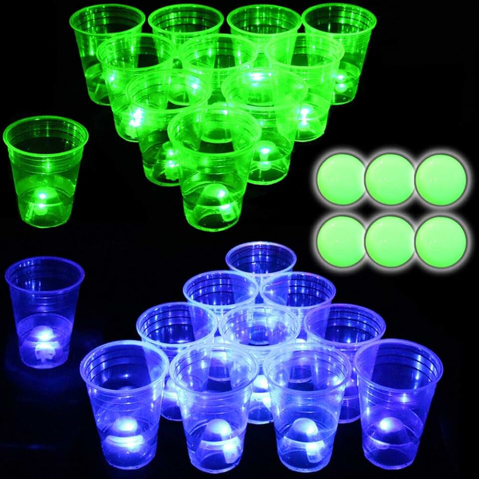 glow in the dark ping pong balls