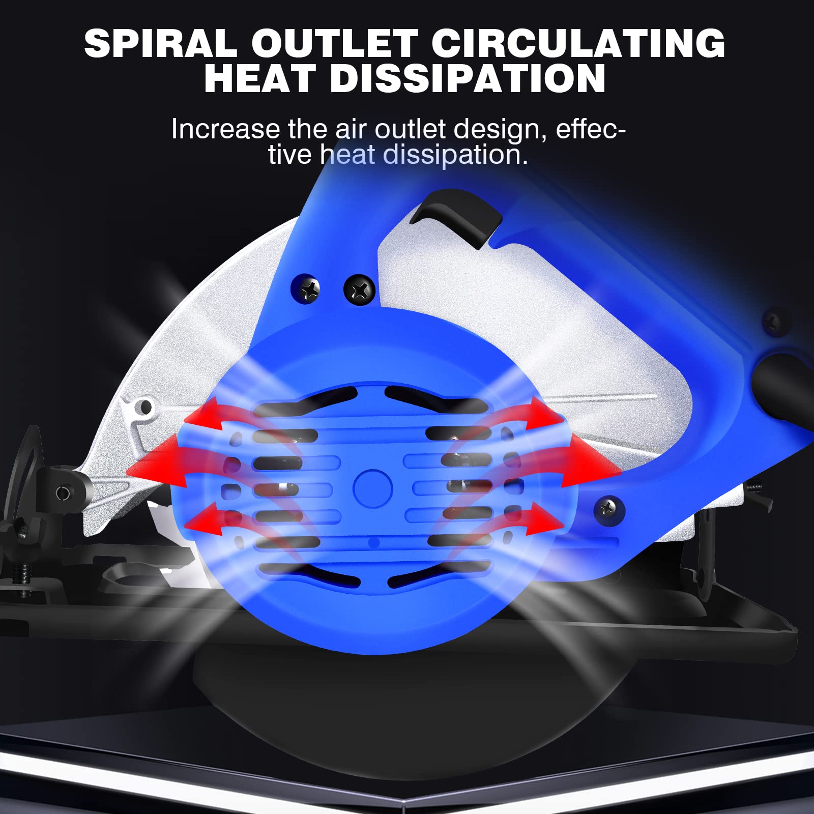 Sierra circular eléctrica de 900W para herramientas manuales de carpintería con hoja de 180 mm sierra circular eléctrica compacta velocidad máxima 5000 rpm ángulo de corte de 45 °