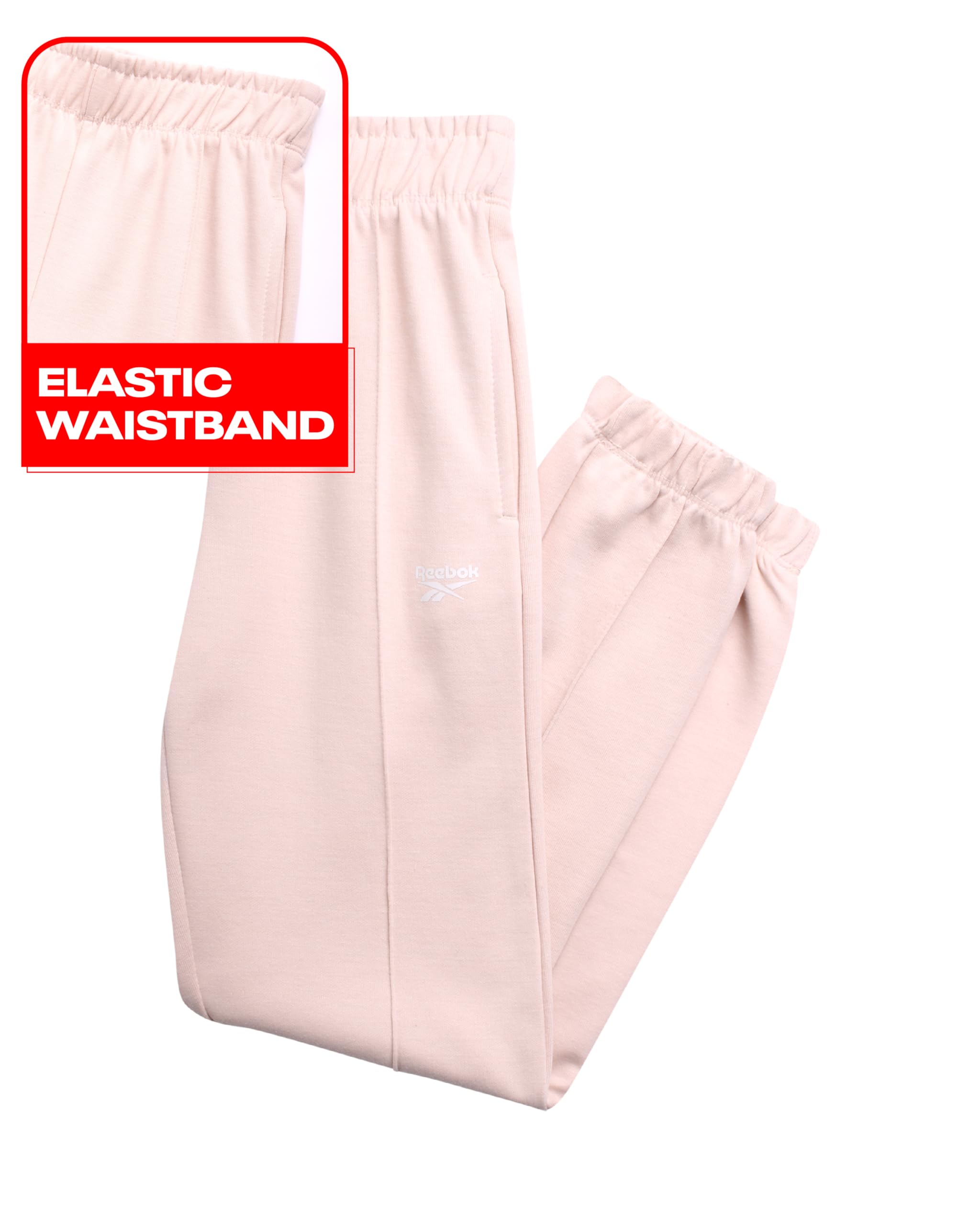 Reebok Set di pantaloni da jogging da bambina, 2 pezzi, maglietta corta e pantaloni della tuta a doppia maglia, tuta estiva per ragazze (7-12)