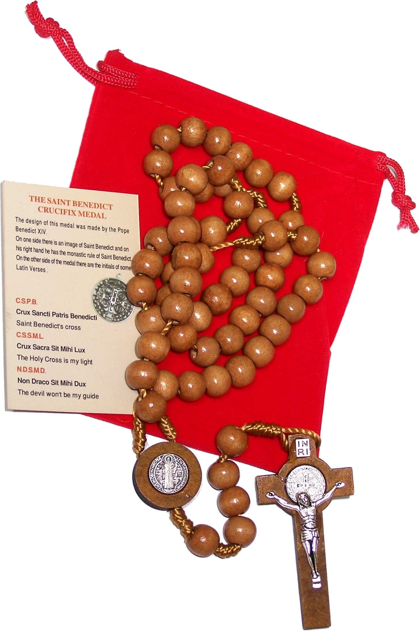 Holy Rosary with Velvet bag, box and with Soil from the Holy Land