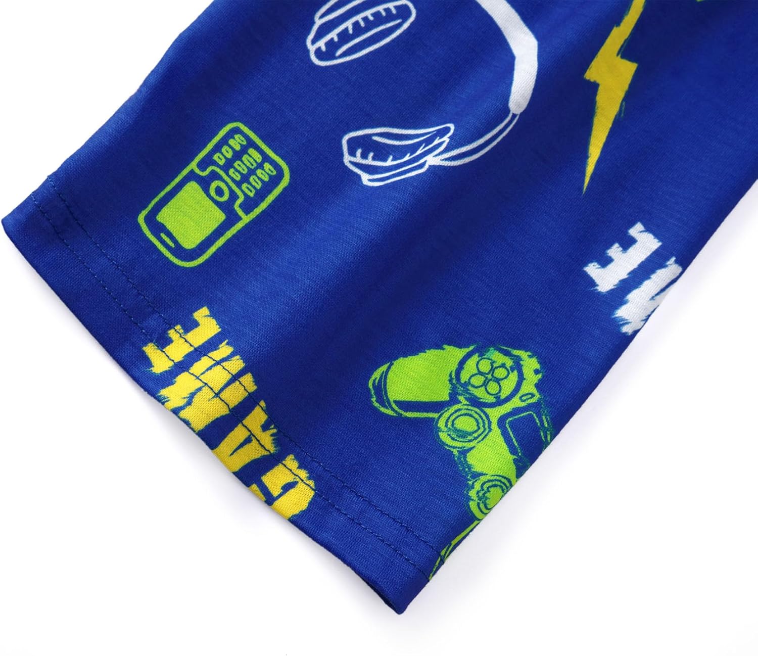 Topgal Boys Girls Pajamas Long Sleeve Sleepwear Trendy Navy Face Tie Dye Checkered 2-Piece PJs Set Comfy Big Kid Size 6-18 - Image 6