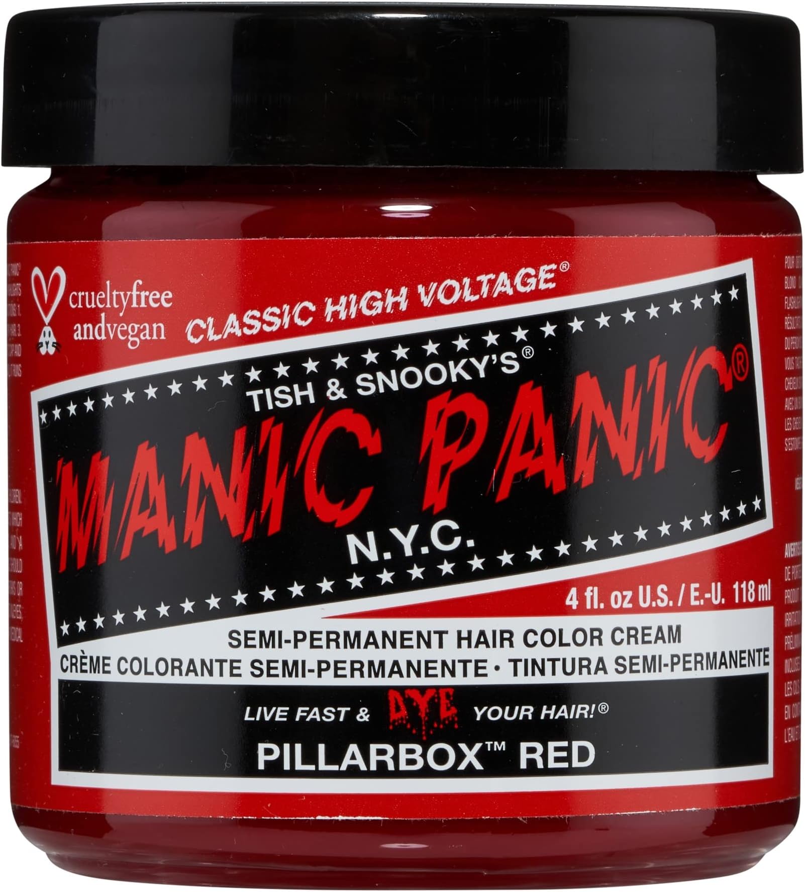 Manic Panic - Pillar Box Red Cream Hair Color - 4 oz.