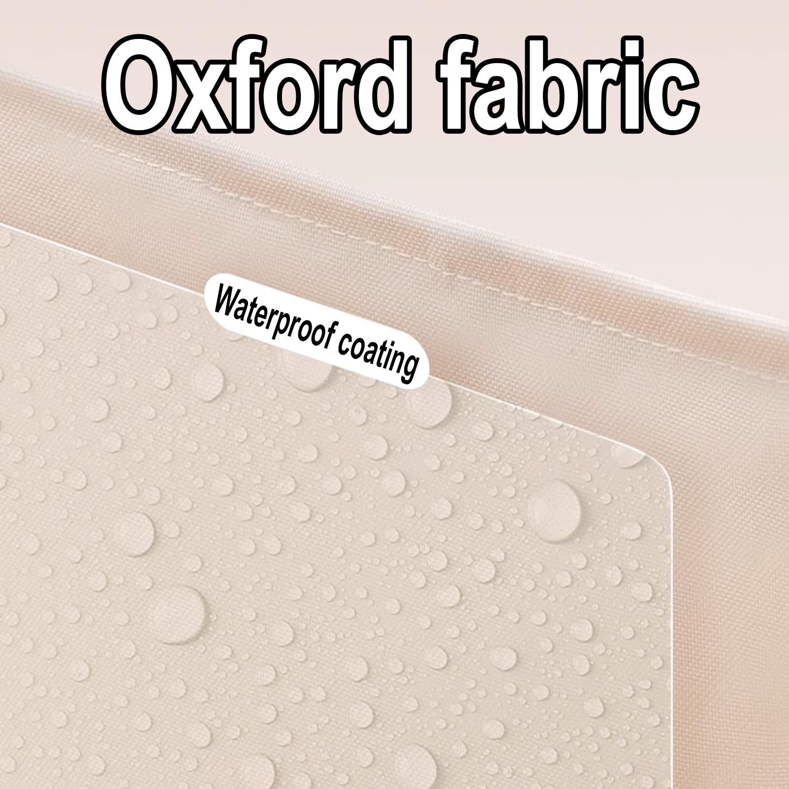 Faltbare Wäschekörbe Mit Henkel Oxford-Stoff Mit Eisenbügel wasserdichte Beschichtung Auf Der Außenseite Ultra-schmal Wäschesammler Zwei Größen(Black,41 * 22 * 70CM)