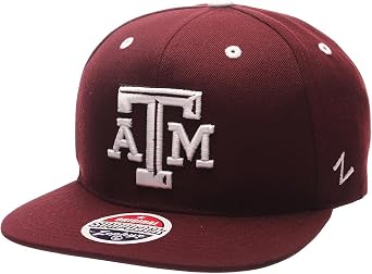 Zephyr Z11 6-Panel Superstar Snapback Cap - NCAA ZHATS Flat Bill, One Size Adjustable Baseball Hat