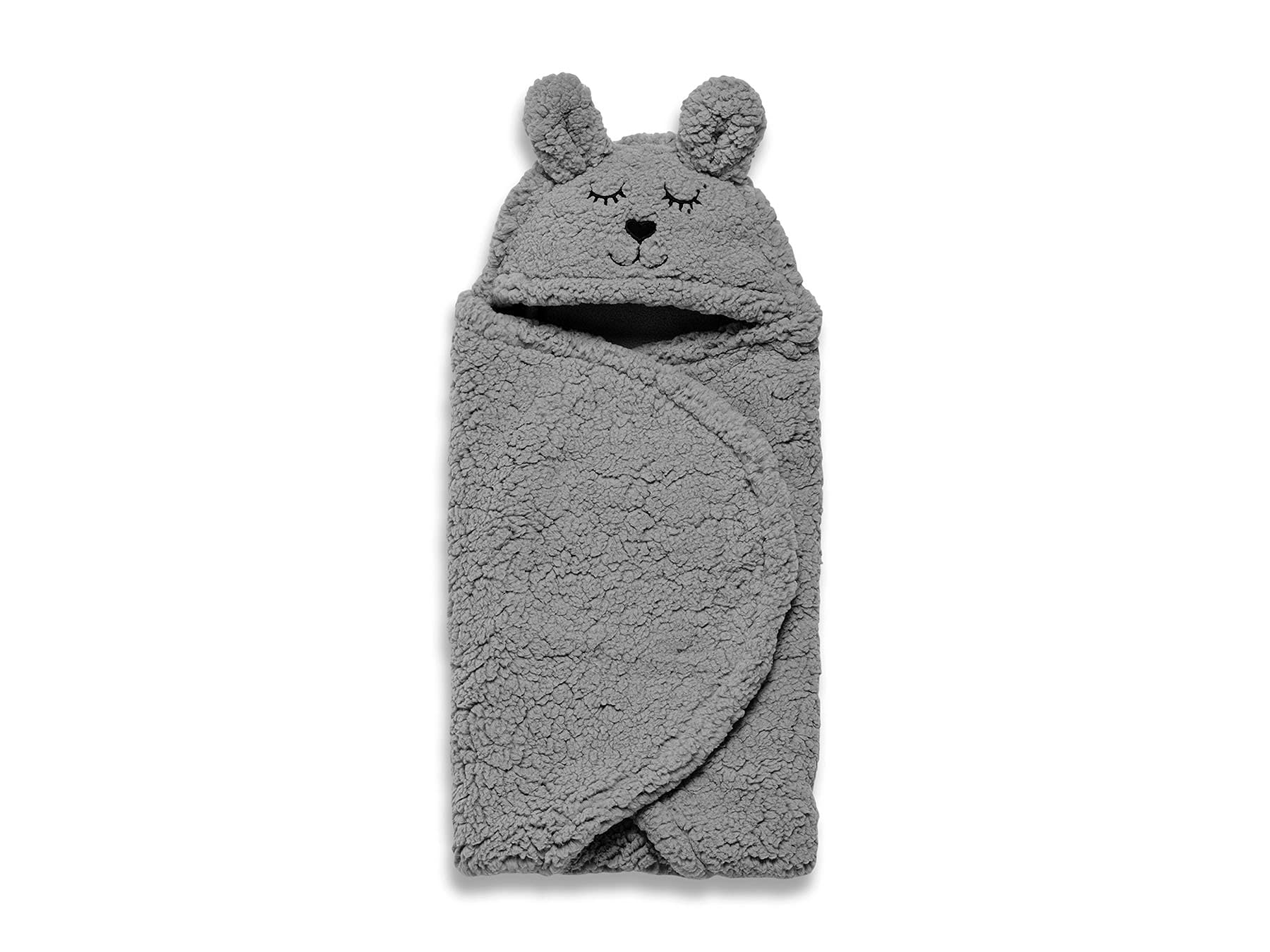 Jollein Kocyk Bunny Wrap, 100 cm Długość x 105 cm Szerokość, Storm Grey
