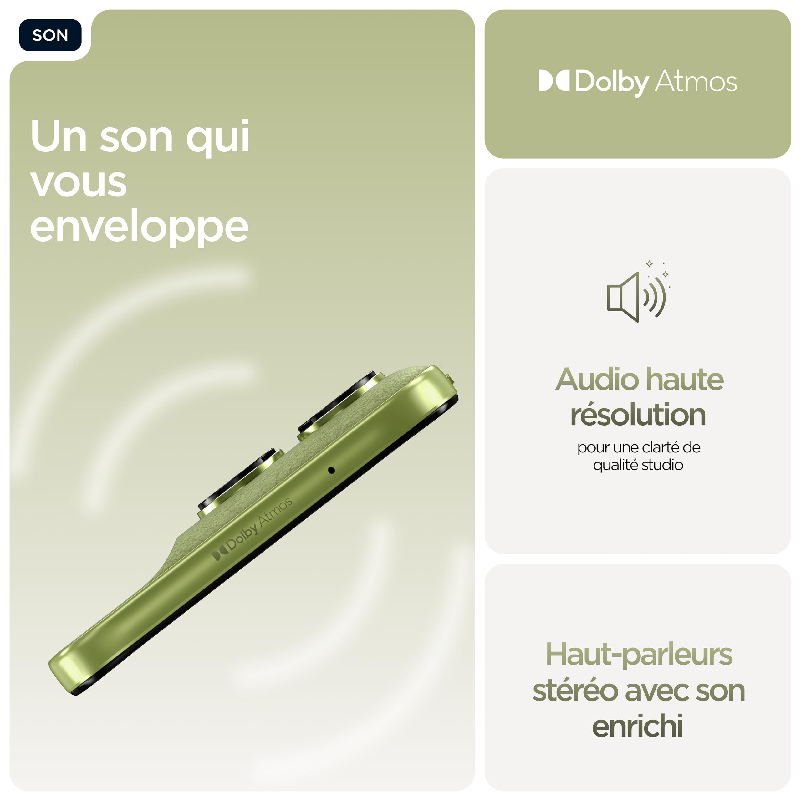 Motorola g67 4 256 5G, Nile (Vert) | Triple capteur 50MP, écran 6,78" pOLED, batterie longue durée 5200 mAH