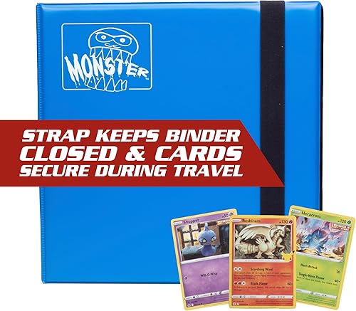 Miniatura 2 de Álbum de tarjetas coleccionables de 12 bolsillos, 20 páginas acolchadas de carga lateral que contienen 480 tarjetas, compatible con Yugioh Magic the