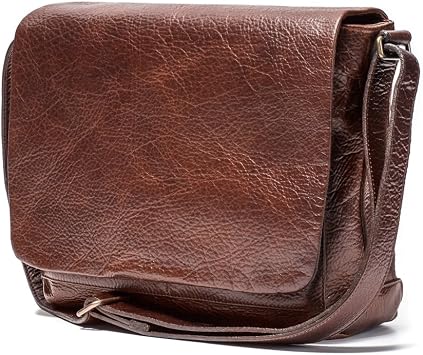 Amazon Com Moore And Giles Sackett Classic Messenger Hand Stained Citation Sahara Messenger Bags
