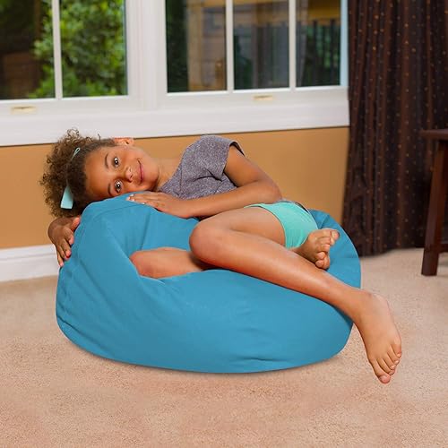 Miniatura 103 de Posh Creations - Sillón puff para niños, adolescentes y adultos, incluye funda extraíble y lavable a máquina, grande de 38 pulgadas, piel de conejo
