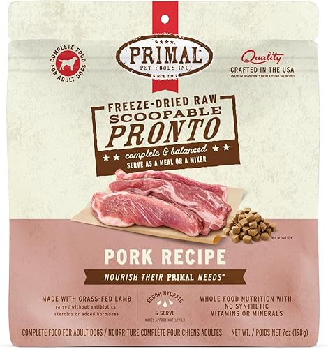 Miniatura 11 de Alimento liofilizado para perros Primal, Pronto Mini Nuggets, cordero; cucharea y sirve, comida completa y equilibrada; también se puede utilizar