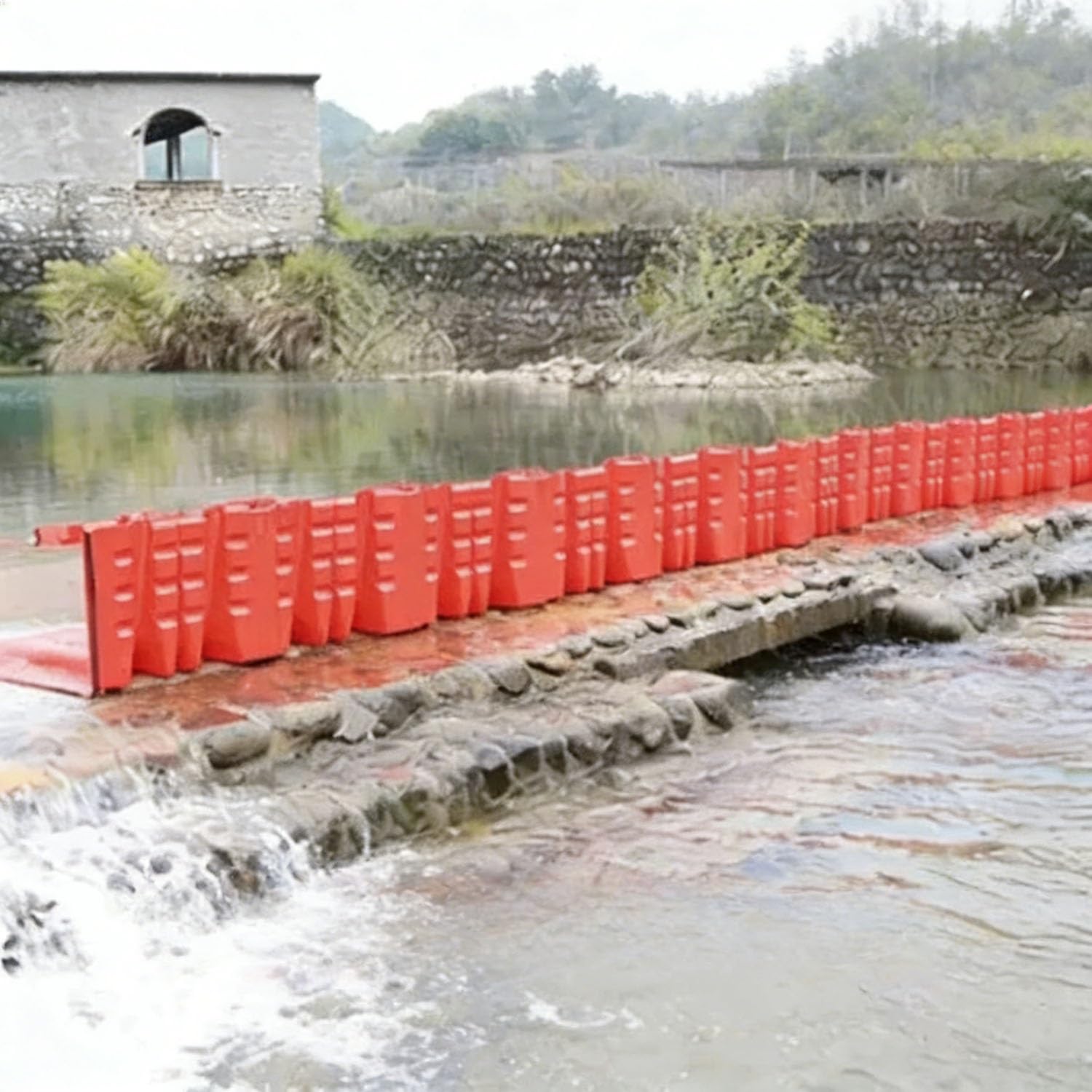 L-Shaped Flood Prevention Barriers - Portable ABS Reusableplastic Flood Control Panels(15PCS)
