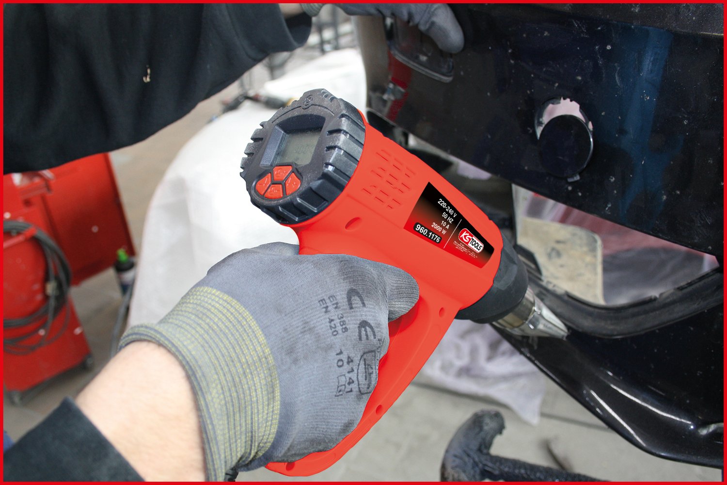 KS Tools 960.1175 Heißluftgebläsepistolen-Satz, Digital, 5-tlg.