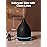 InnoGear Oil Diffuser, 300ML Ceramic Diffuser for Essential Oils Handcrafted Aromatherapy Diffuser Ultrasonic Cool Mist Humidifier with 4 Timers Waterless Auto Off for Room Office, Black