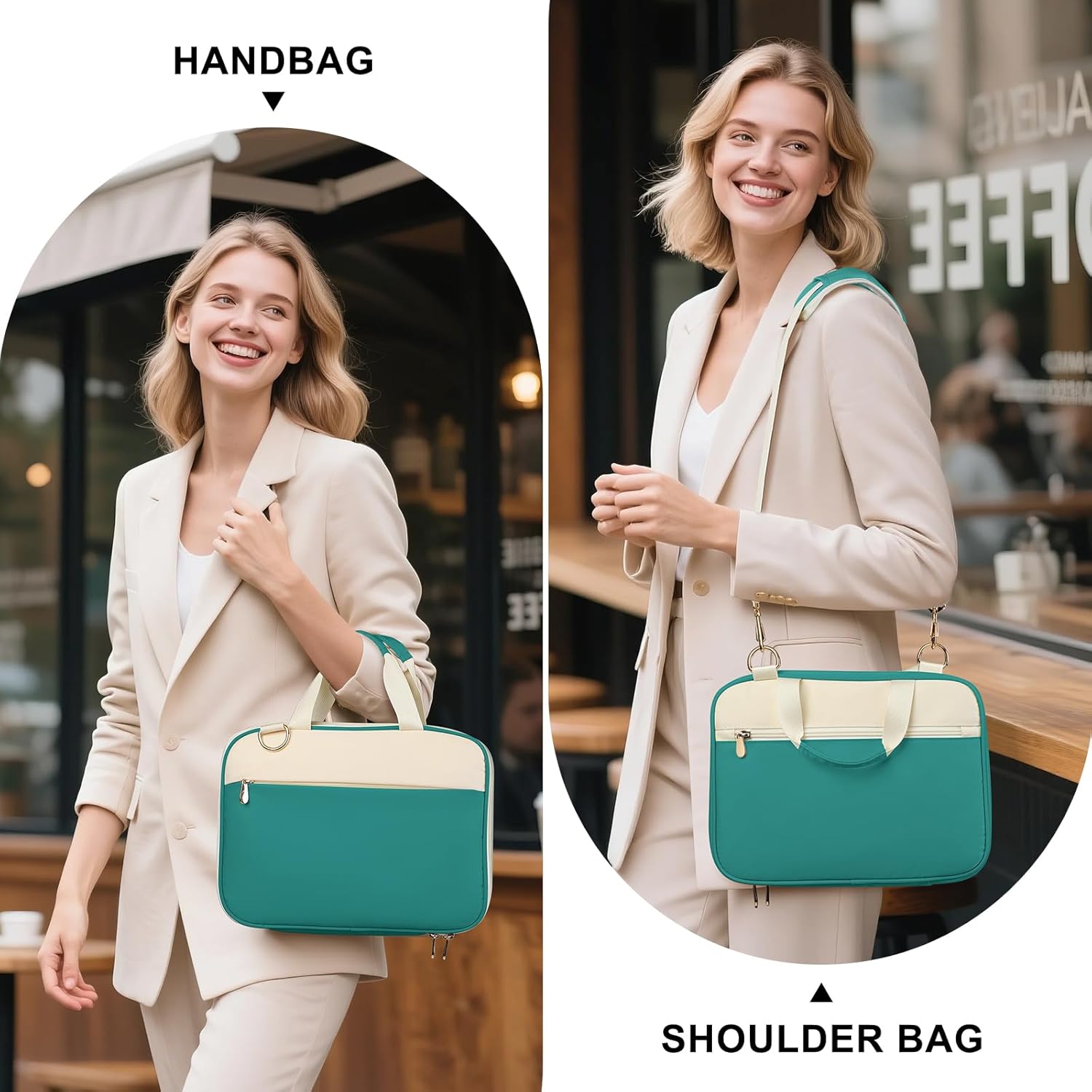 NETILGEN Boekhoes Bijbeltas Kerktas Draagtas met Duurzame Rits Past voor Standaard Size Bijbelcadeau voor Mannen Vrouwen Kinderen, Kersenbloesem