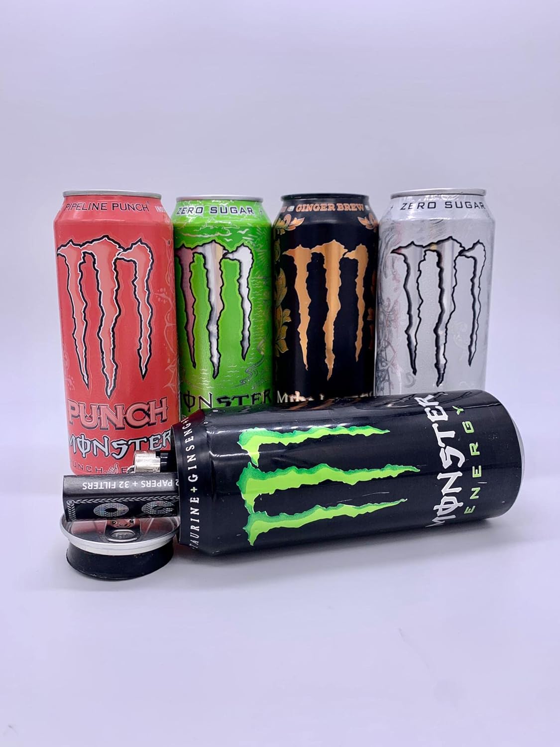 Monster Drink Safe Diversion Cans or Stash Cans valuables hiding Cans