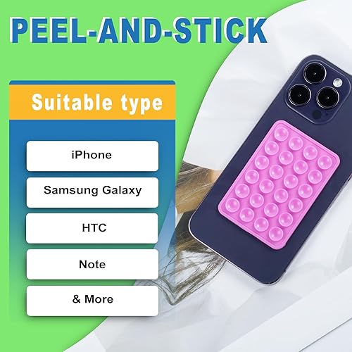 Miniatura 6 de Soporte de silicona para teléfono con ventosa, soporte para espejo para selfies y videos, soporte para accesorios de teléfono manos libres,