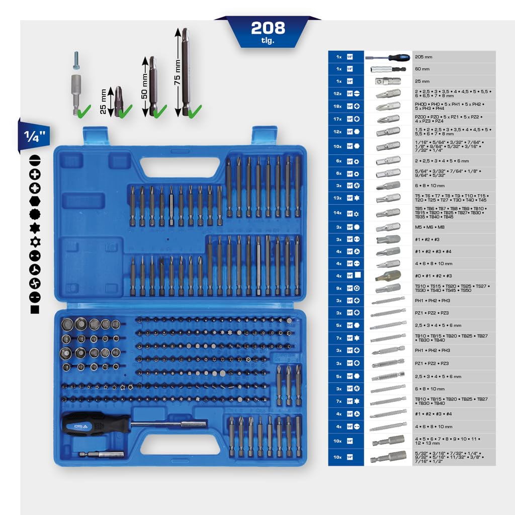 BRILLIANT TOOLS BT153473 Chariot d’atelier avec 7 tiroirs et 473 outils [Powered by KS TOOLS]