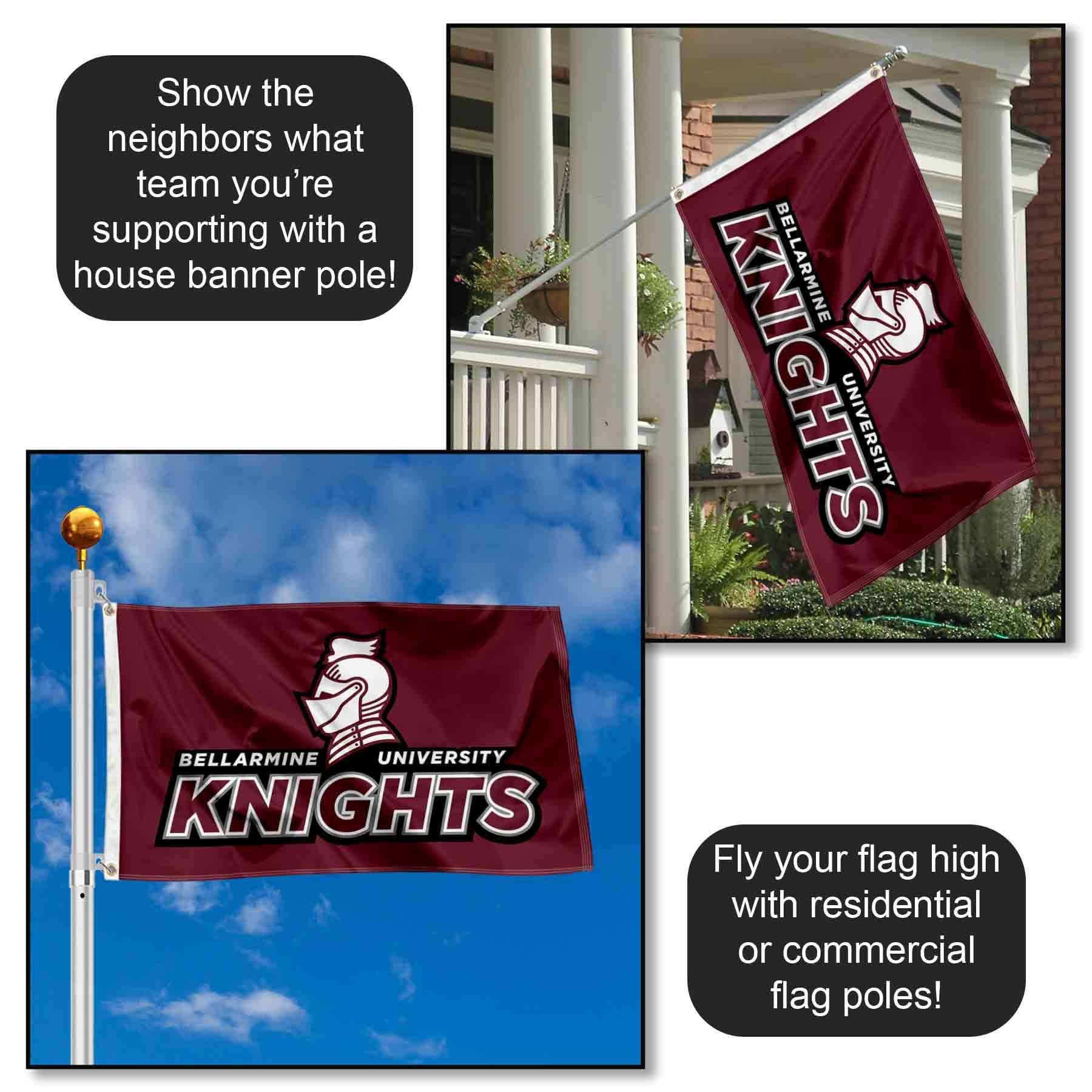 Desert Cactus Bellarmine University Knights NCAA Flag – 3x5 Feet Polyester Indoor/Outdoor Flag, Officially Licensed