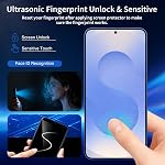 3 Packs de protecteurs d'écran pour Samsung Galaxy S26, 3 Packs de verre trempé objectif caméra, 9H La dureté, 0.3mm Ultra-fin, empreinte digitale ID Compatible, HD Clair, sans bulle, ultra-résistant