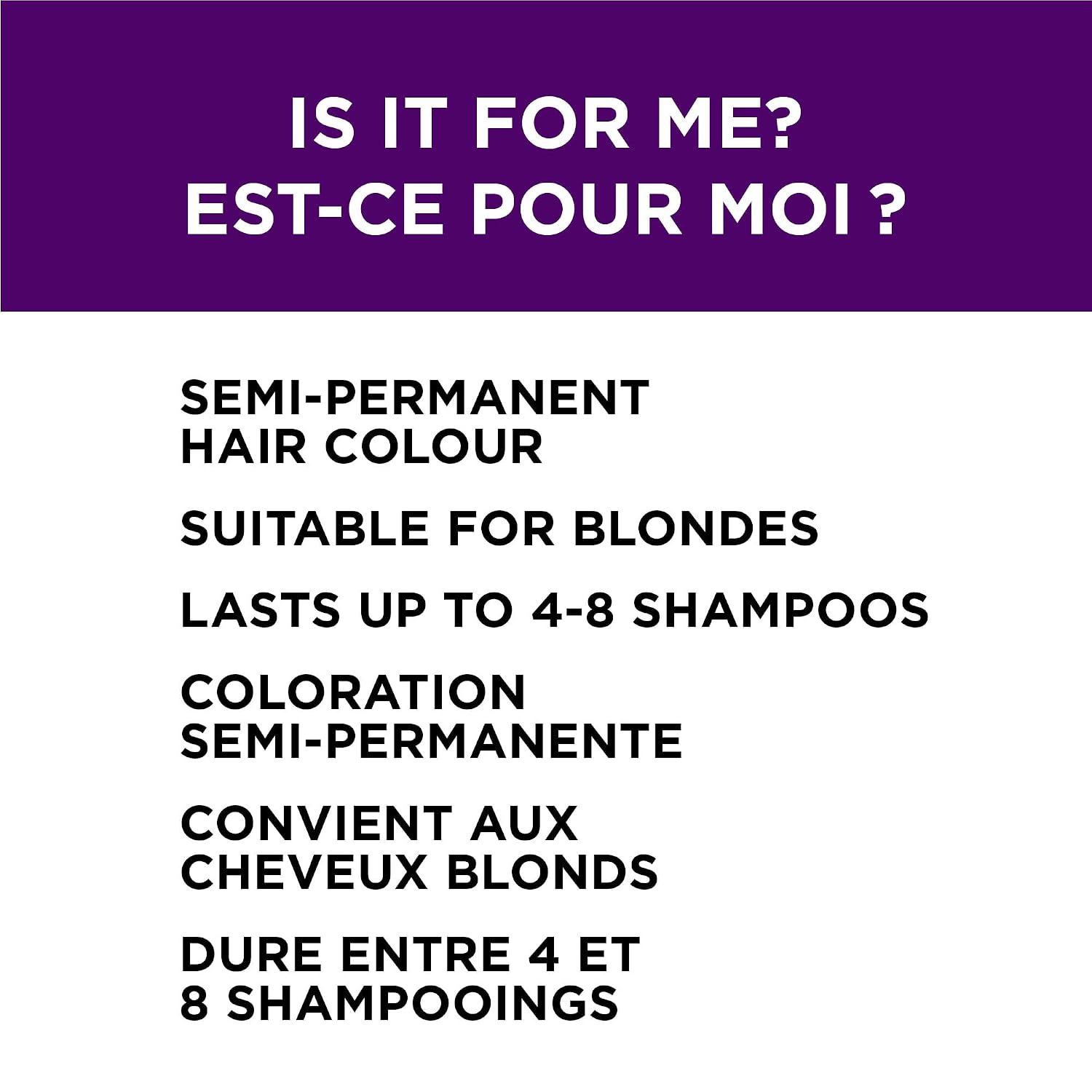 L’Oreal Paris Colorista Semi Permanent Hair Color for Bleached or Blonde Hair, Color Depositing Hair Mask Formula, Purple