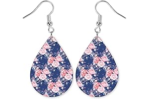 Charming Blue Floral Earrings: A Vibrant Touch for Any Occasion