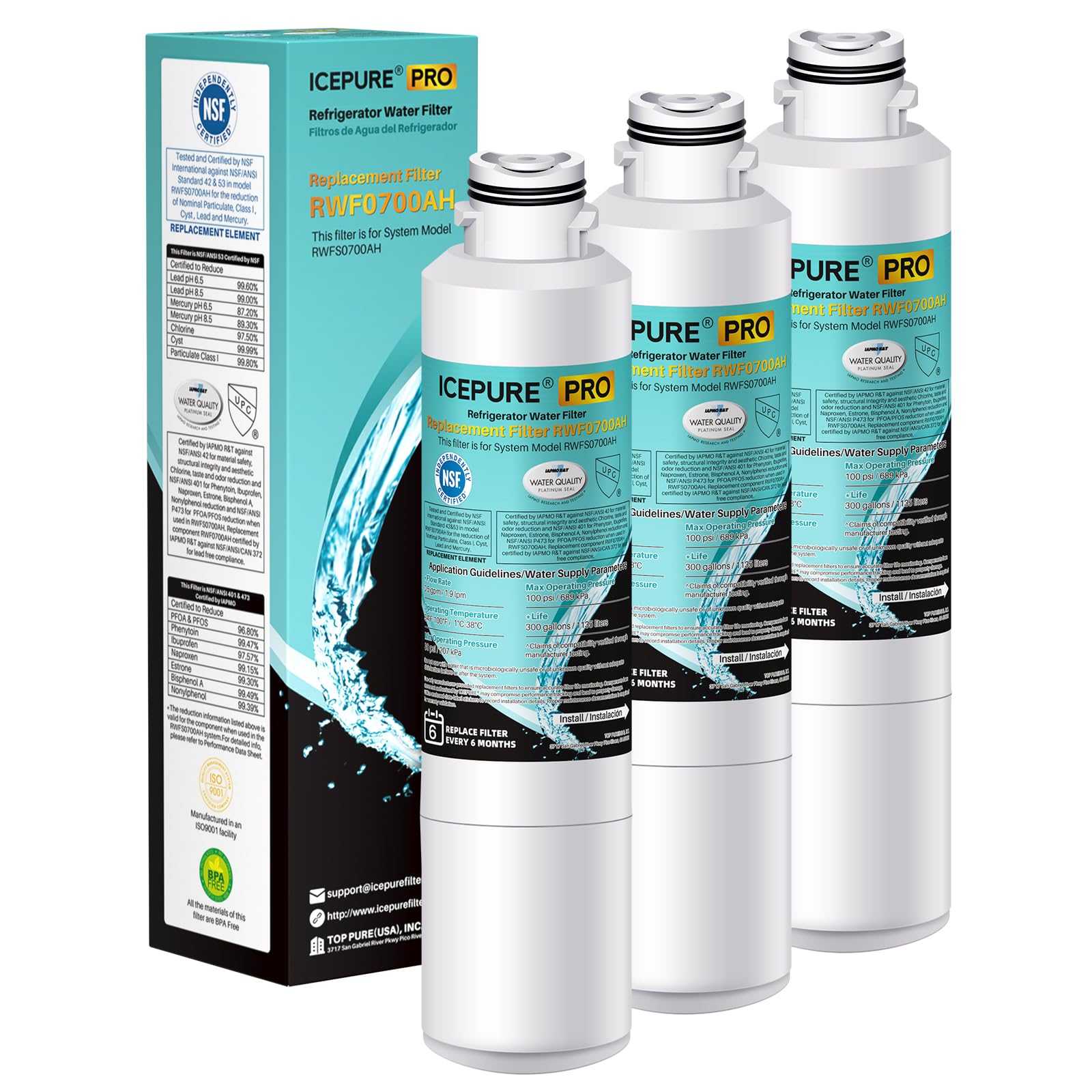 Amazon.com: ICEPURE PRO DA29-00020B NSF401&473&53 Samsung