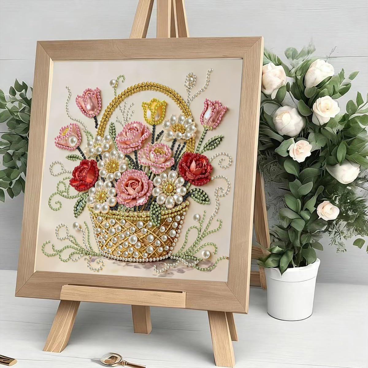 Pearl Diamond Painting Kits - Flowers Art -2