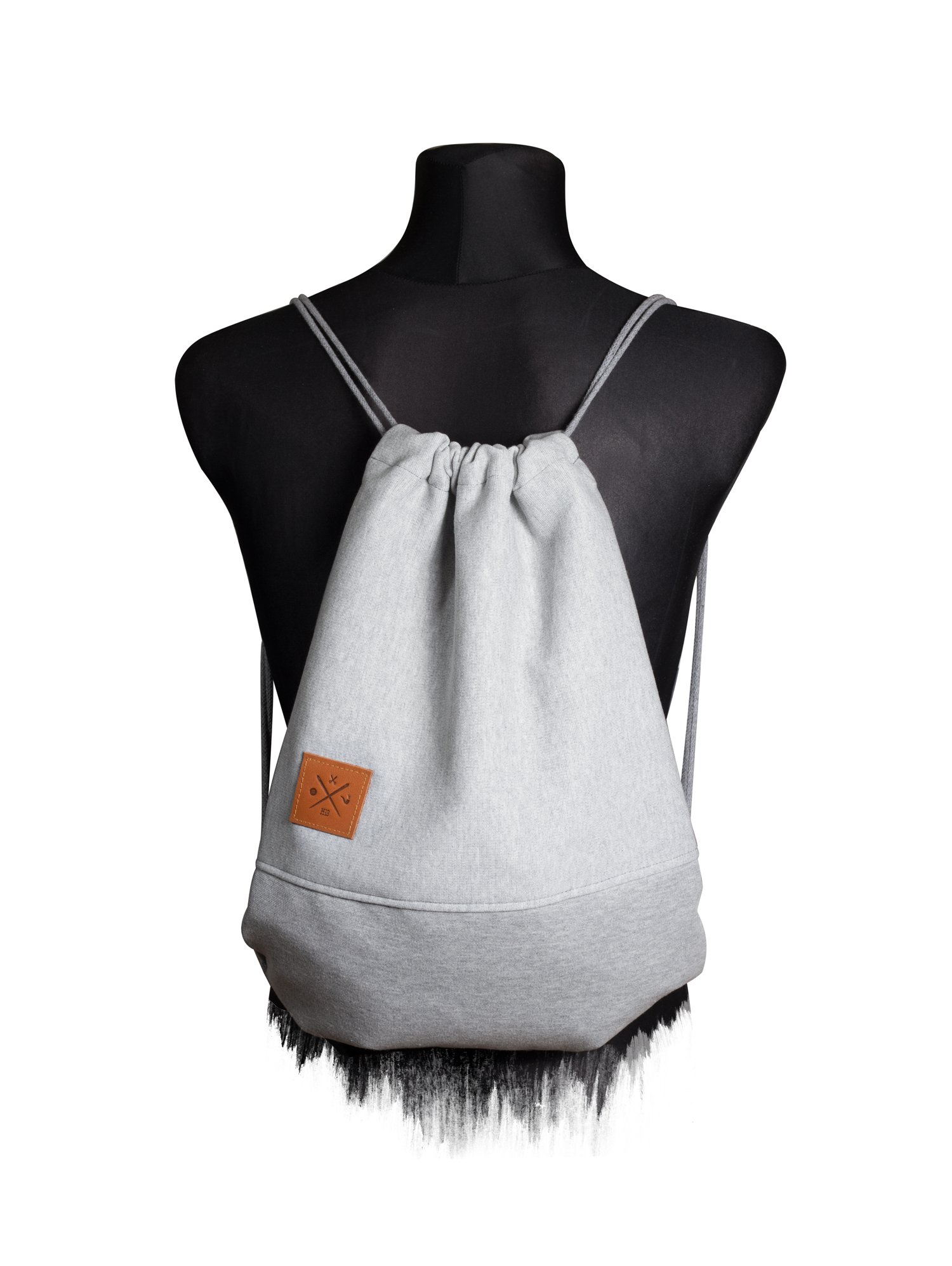 Manufaktur13 Sweat Sports Bag - Rough Jersey/Sweat Rucksack Hoodie Gym Bag Turnbeutel Sport Beutel Tasche M13