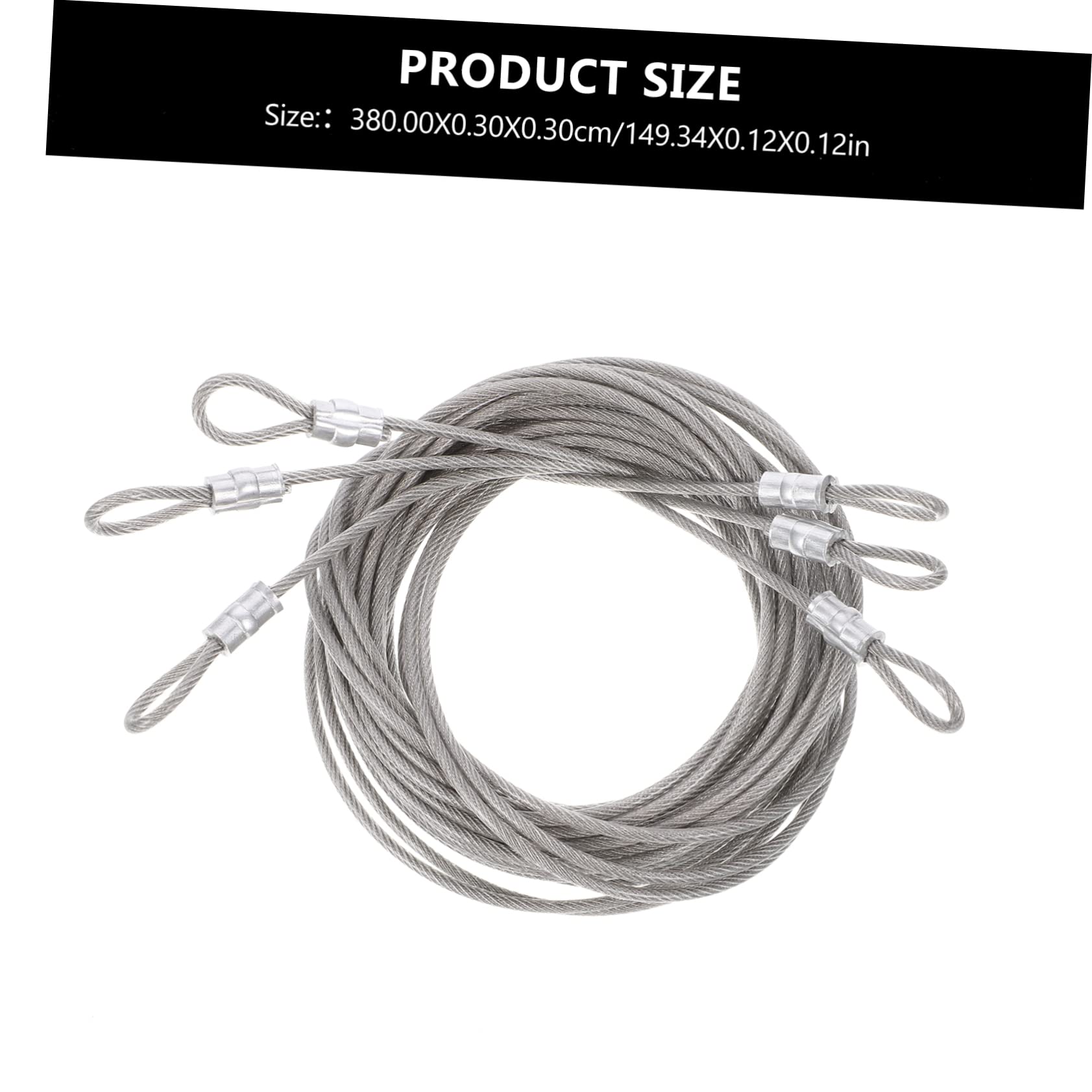 MAGICLULU Outdoor Metal Wire Rope Stainless Cable for Shade Sails DIY Hanging Project Kit