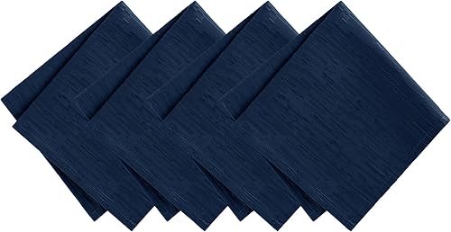 Elrene Home Fashions Continental Lot de 4 Serviettes de Table en Tissu résistant