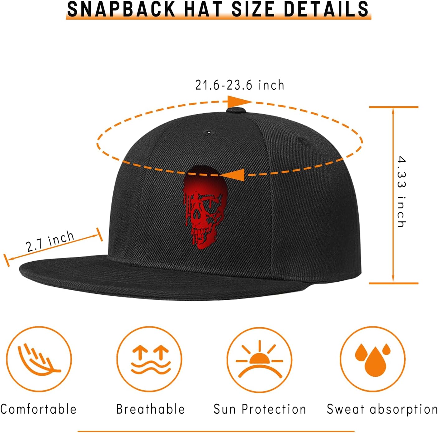 Chef Hat Flat Bill Hats for Men Funny Double Knives Kitchen Adjustable Baseball Cap Snapback Hat for Women - Image 2