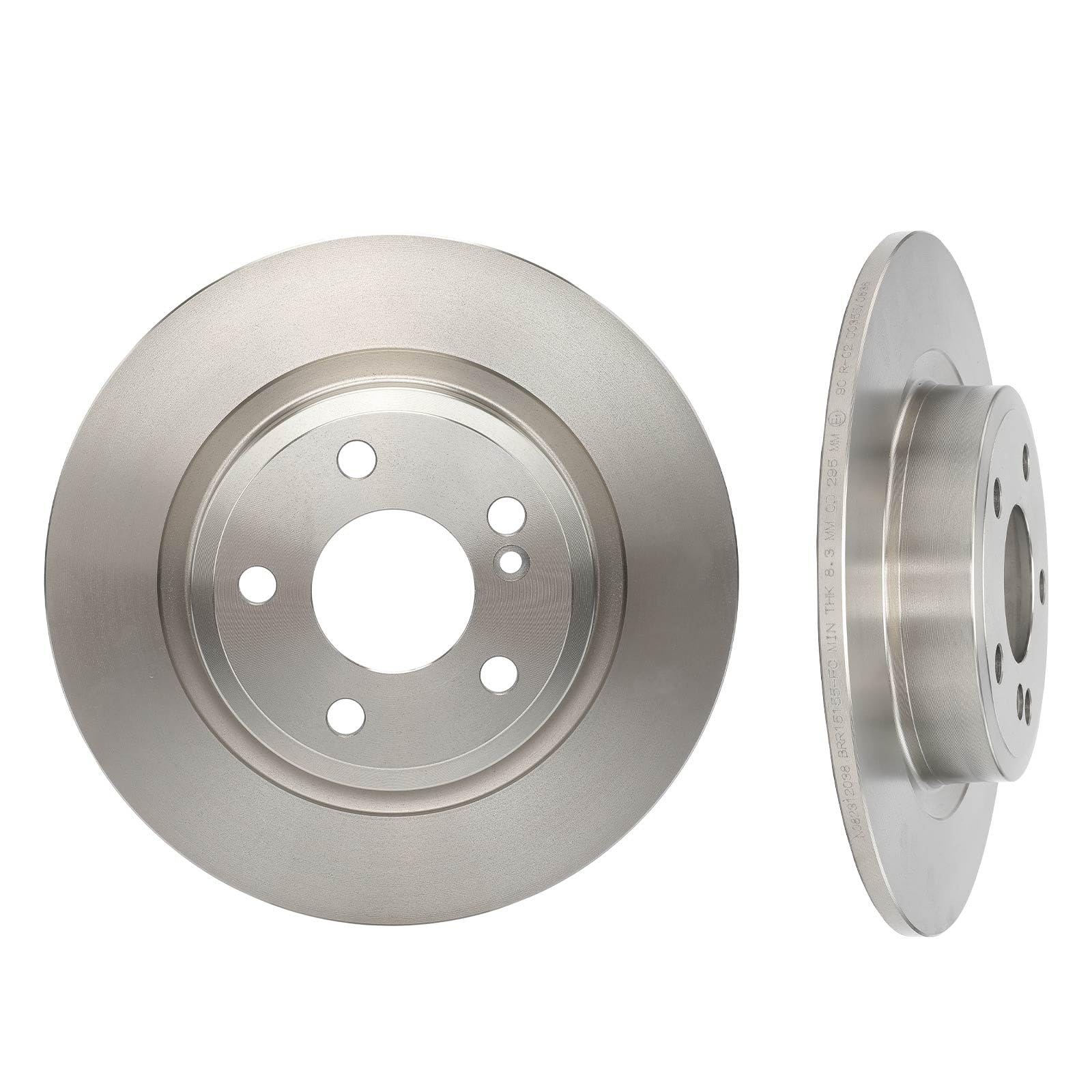 Frankberg 2 discos de freno + 4 pastillas de freno para eje trasero compatible con Clase A W176 A200 A220 A250 2012-2018 Clase B W242 W246 B200 B220 B250 2012-2018 Replace# 006420 8020