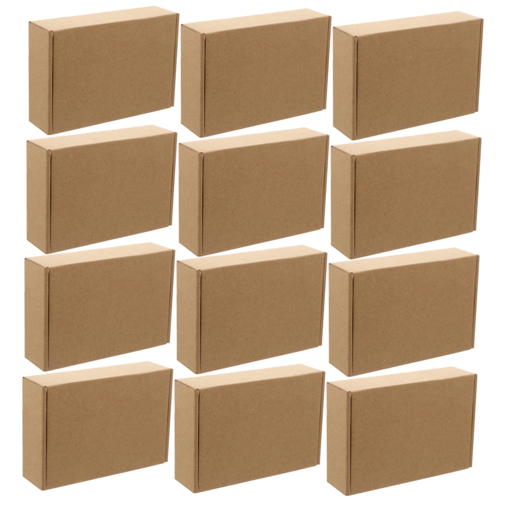 EXCEART 50piezas Cajas De Cartón Corrugado Cajas De Embalaje Mudanzas Resistentes y Anticolapso