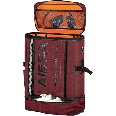 [AISFA] リュックメンズ 大容量 防災リュックサック スポーツ バックパック17インチPC 2層式 拡張機能 靴/弁当収納 PCビジネスリュック スクエア …