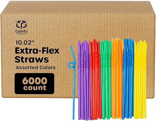 Miniatura 7 de Pajitas anchas para beber y batidos paquete de 100 unidades colores surtidos