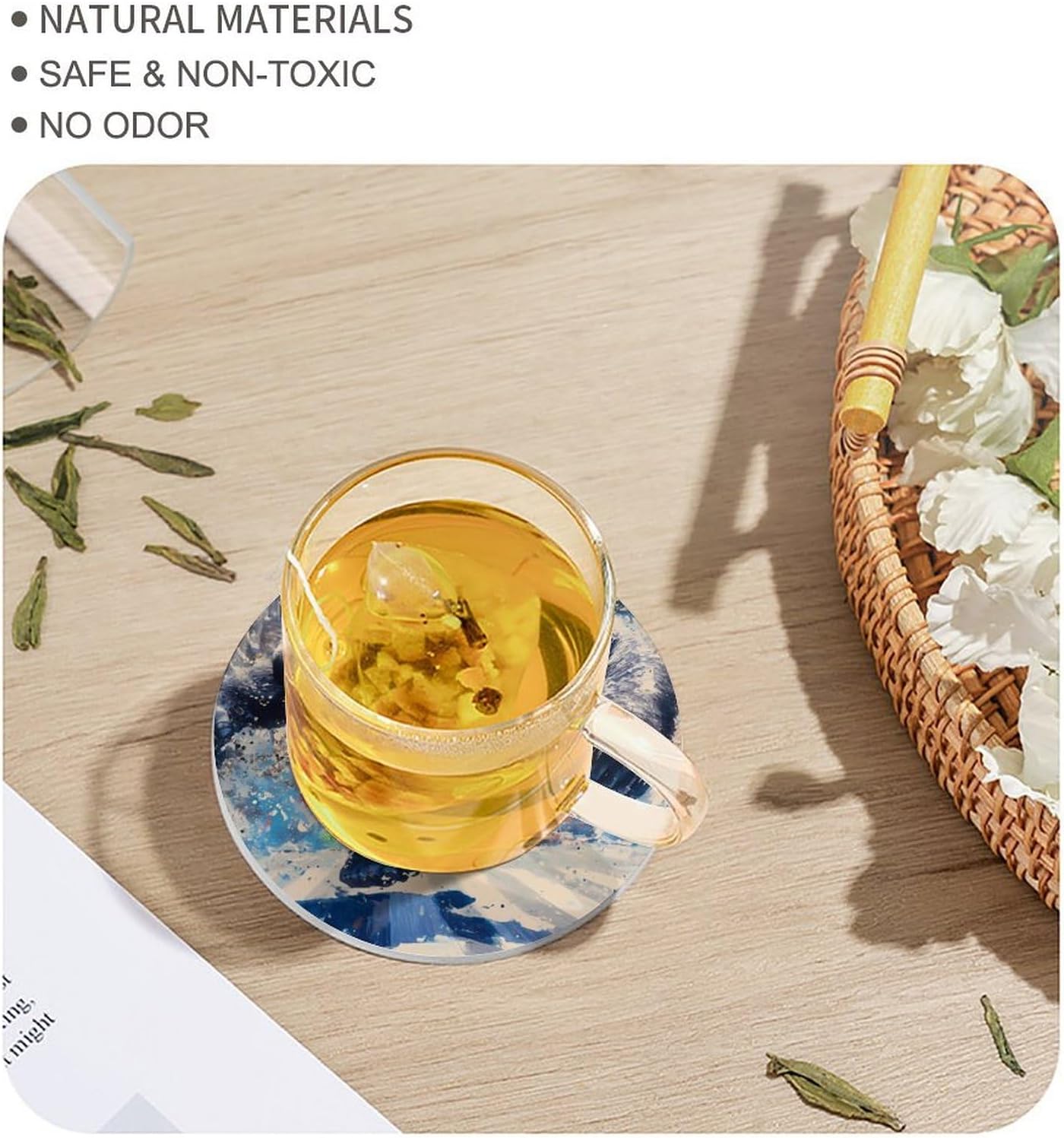 Angry Fighting Gorillas Round Ceramic Coasters Print Drinks Absorbent with Cork Base for Home Decor Gifts 4 Inch