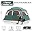 CAMPROS CP Tent-6-Person-Camping-Tents, Waterproof Windproof Family Tent with Top Rainfly, 4 Large Mesh Windows, Double Layer, Easy Set Up, Portable with Carry Bag (Dark Green)