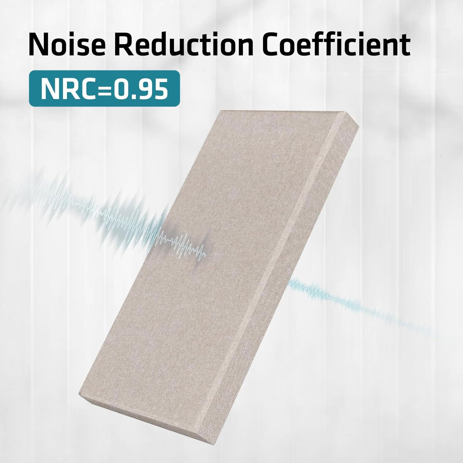 Panele ścienne dźwiękochłonne, panele samoprzylepn Acoustic Wall Panels 4-Pack, 2 Inch Fiberglass, Multicolor, Sound Absorbing for Studio(Camel)