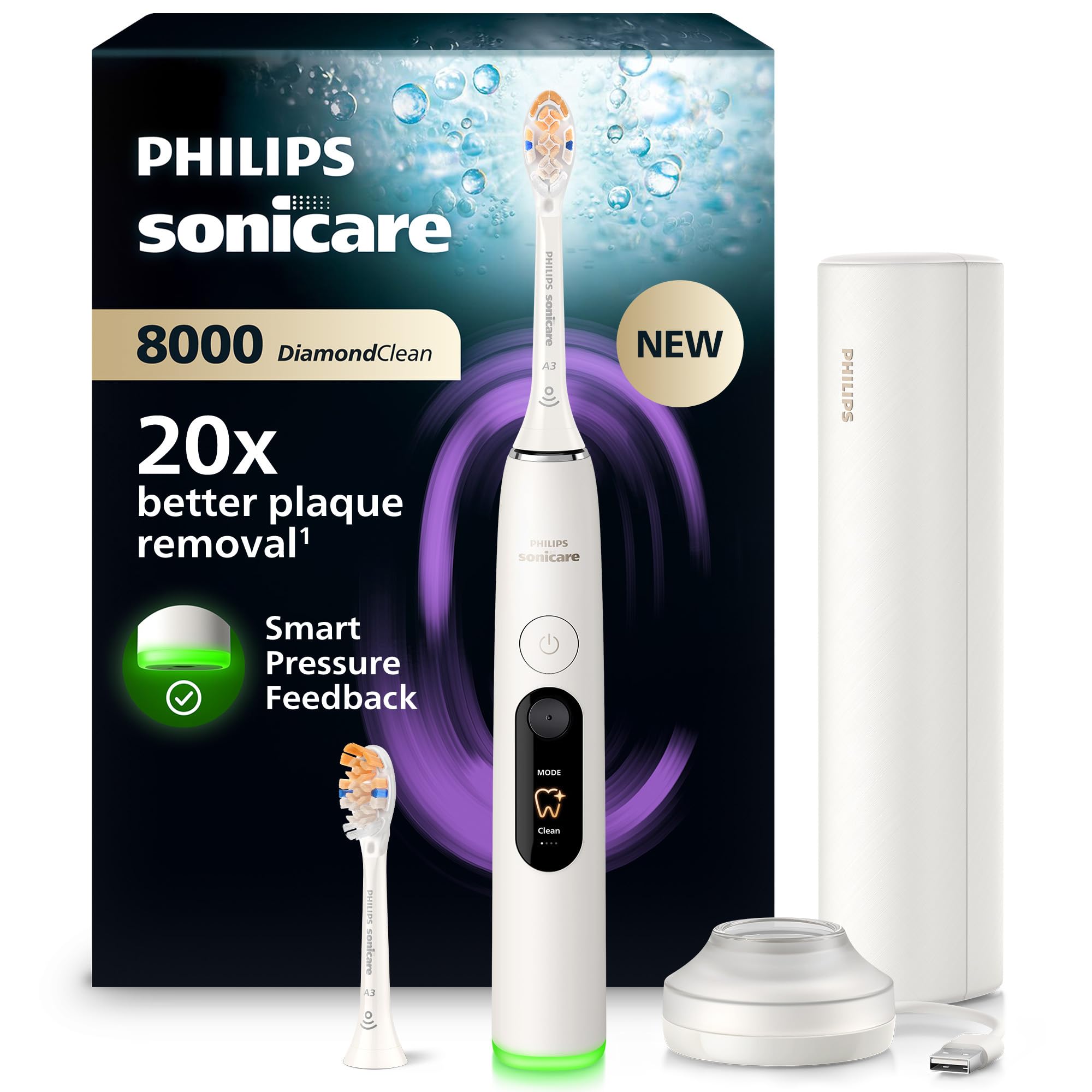Sonicare Philips Diamondclean 8000 - Rechargeable Toothbrush - Hx8312/11
