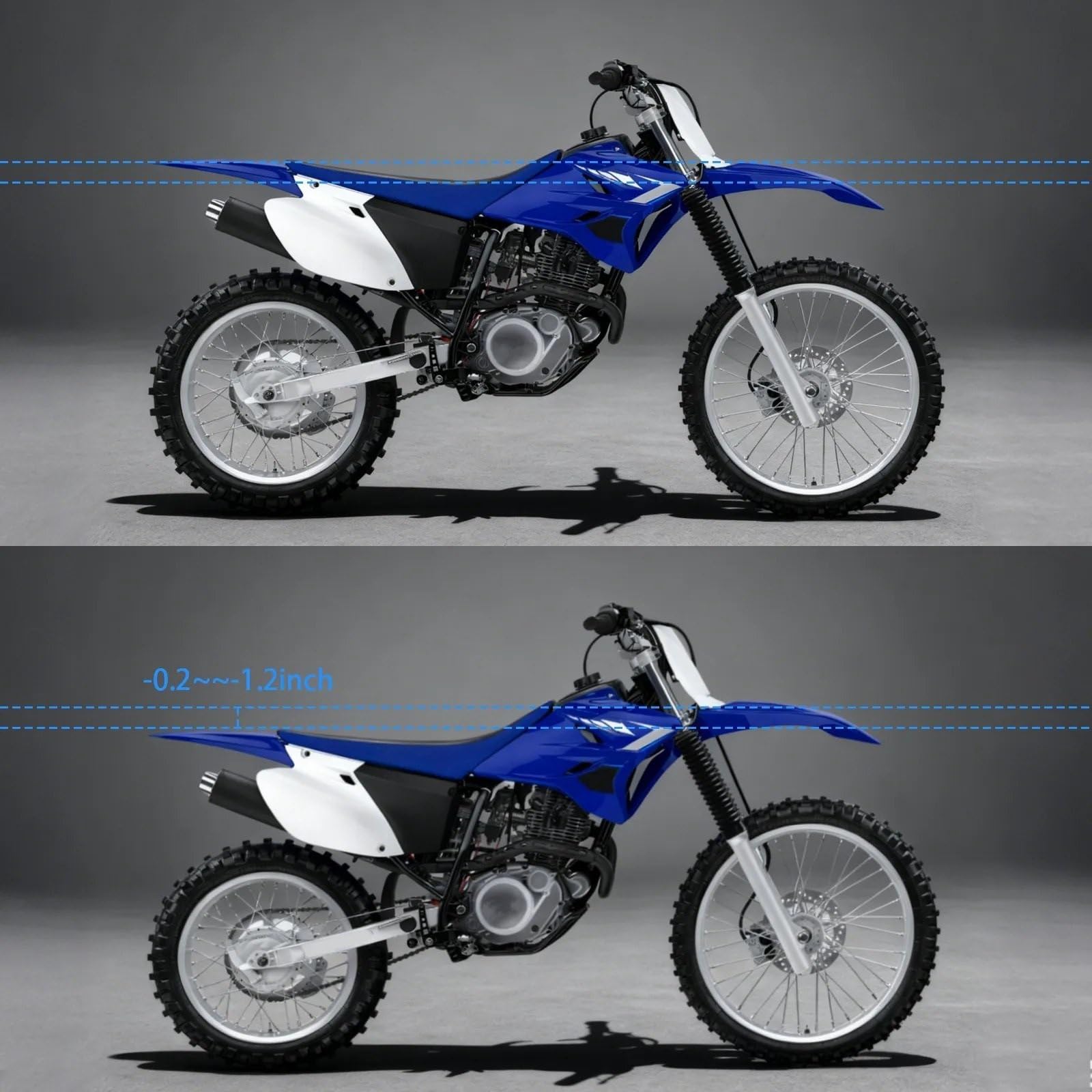Zestaw łączników obniżających Do Yamaha TTR230 2005-2025 regulowane łączniki obniżające Łącznik obniżający | Adjustable Lowering Link