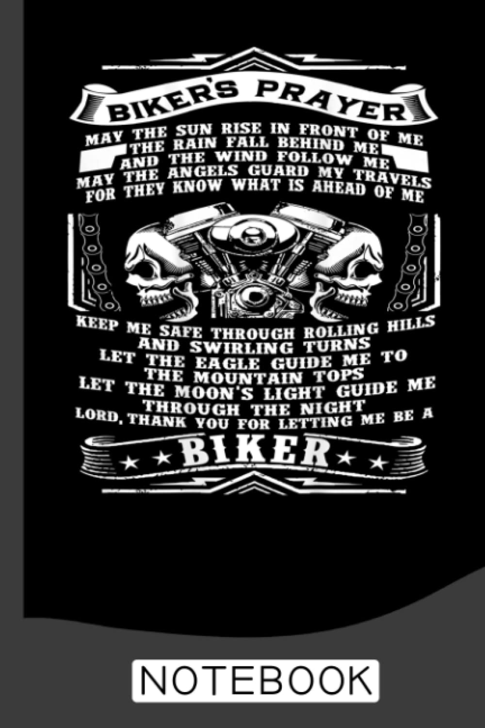 Biker's Prayer Notebook: Lined Journal Notebook for Dirt Bikers and Motocross Enthusiasts