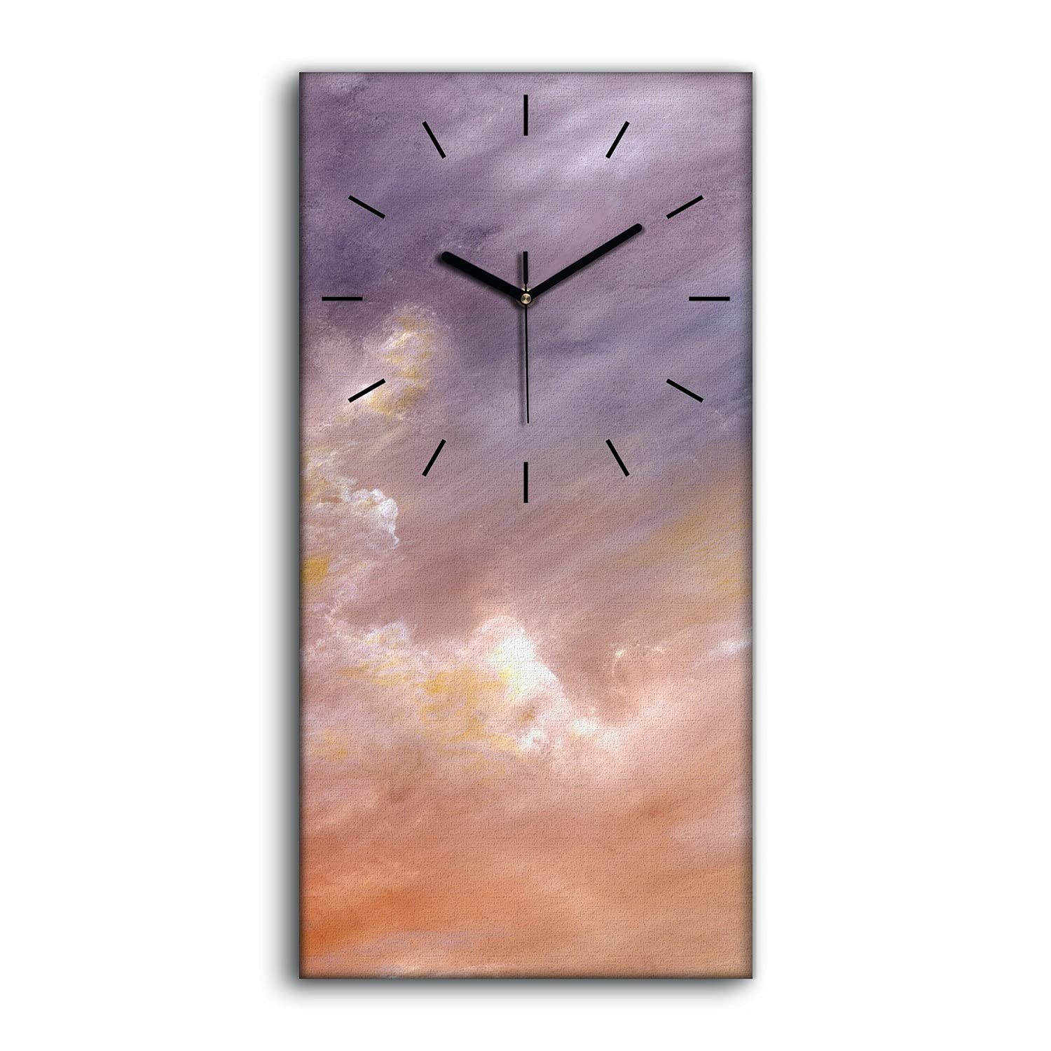 Horloge sur Toile Sans Tic-Tac - Fini le Bruit dans la Chambre 30x60cm