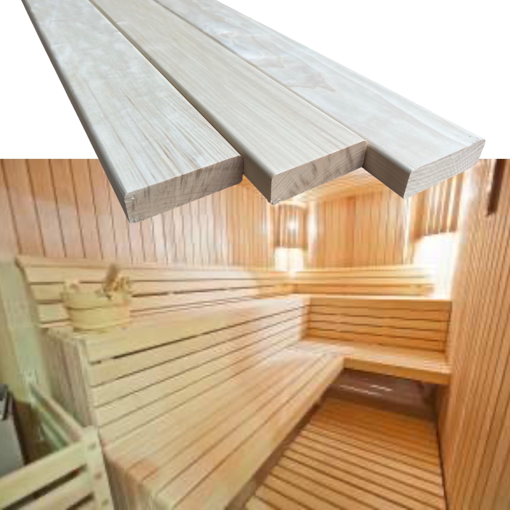 Espenholz Saunabanklatten