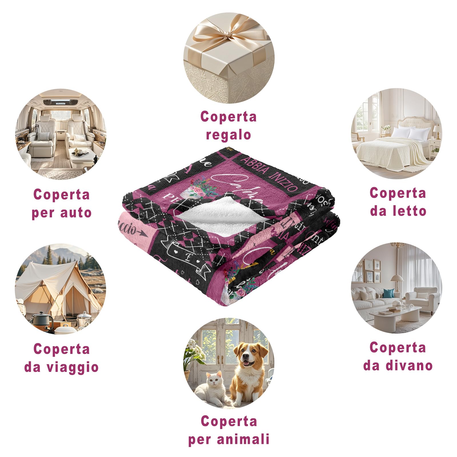 Regali Pensione Donna, Pensione Donna, Regalo Collega Che Cambia Lavoro, Idea Regalo di addio per la collega, Regali di Pensionamento per Collega, Mamma, Nonna, Amica, Coperta Pensione 150x130CM