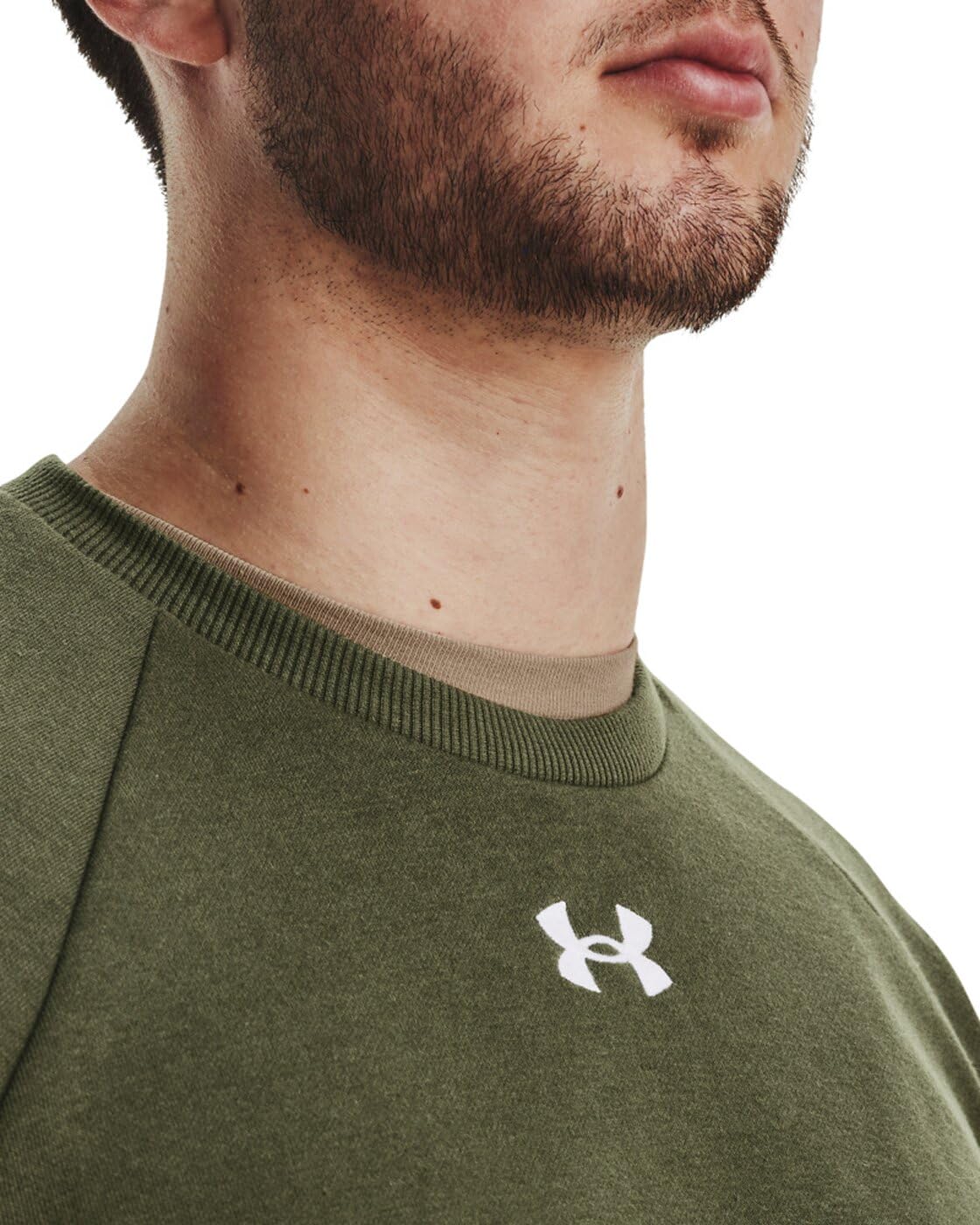 Under Armour Rival Fleece Crew Felpa In Pile, Uomo
