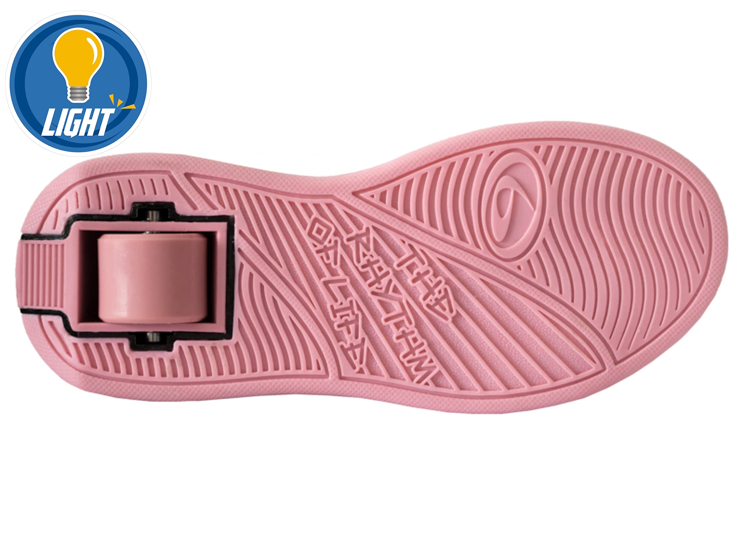 Breezy Rollers 2195680 Zapatos con Luces y Ruedas Niñas, Zapatillas con Rueda Brillante, Zapatillas de Skateboarding Led