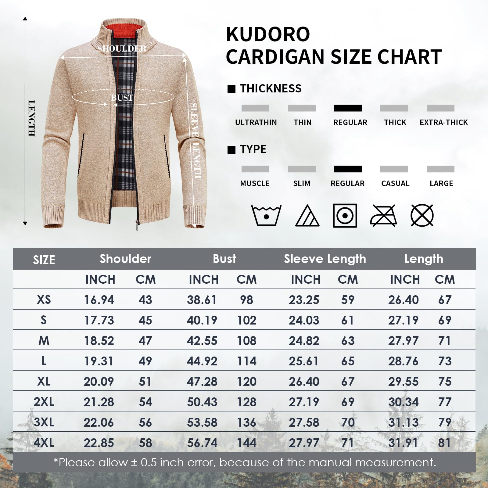 Cardigan Chaleco Hombre Suéter Hombre Chaqueta de Malla Suéter Hombre Cremallera Cálida Cárdigan Grueso con Cuello Alto Punto Casual Polar Hombres Sudadera Moda Chaqueta
